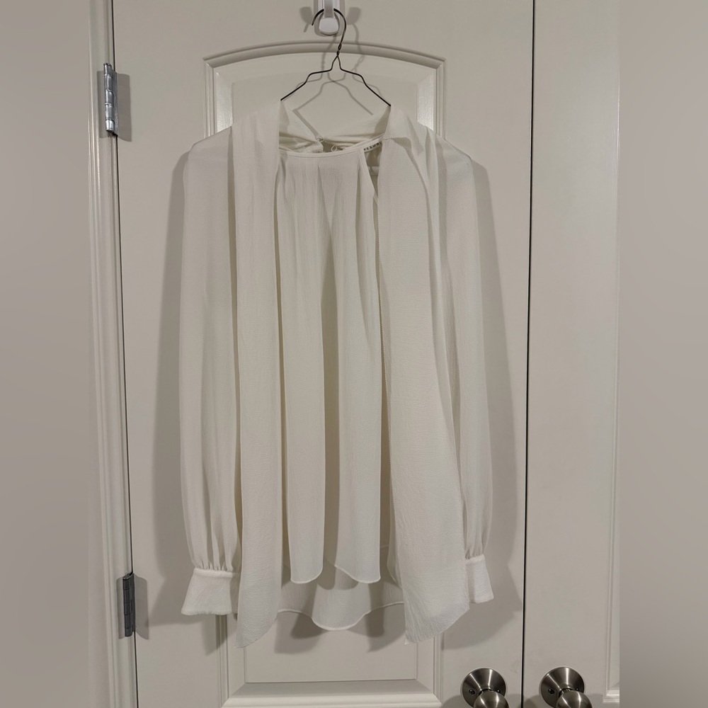 Veronica Beard Cream Blouse